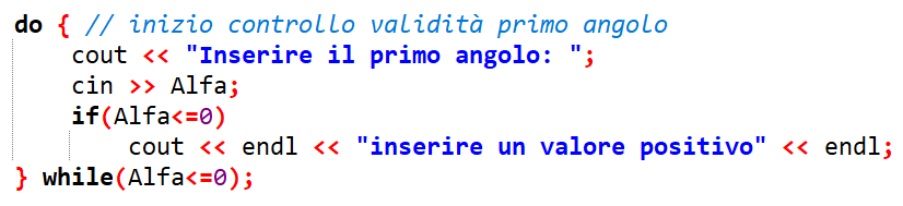 Costrutto do...while